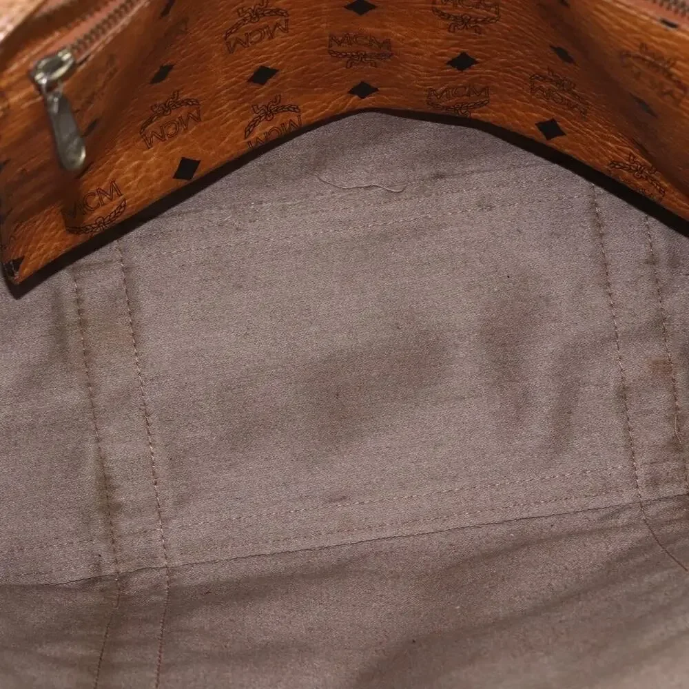 MCM Logogram Visetos Tote Bag Brown